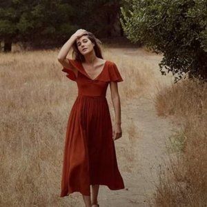 Christy Dawn Monarch Dress in Rust M